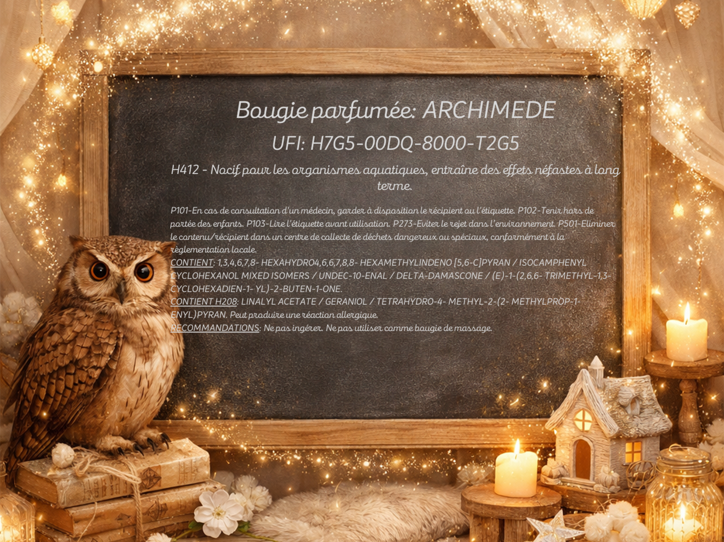 🕯️ Bougie parfumée classique - Archimède