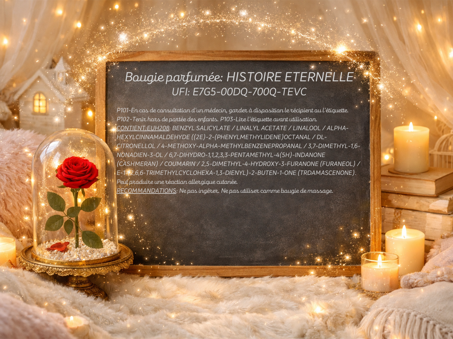 🕯️ Bougie parfumée classique - Histoire éternelle