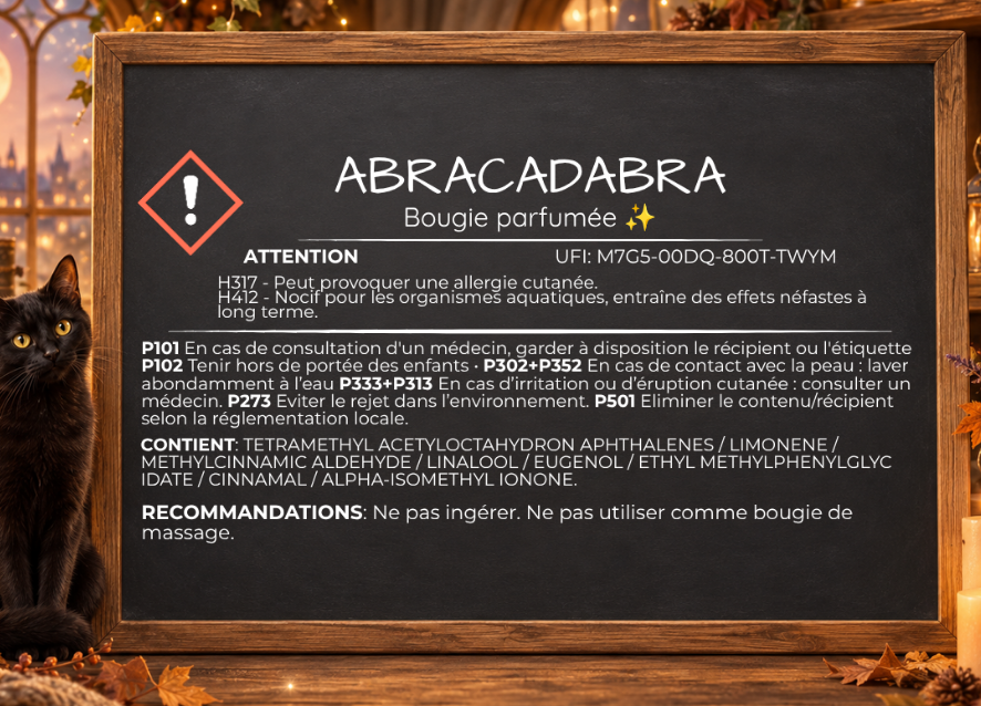 🕯️ Bougie parfumée classique - Abracadabra