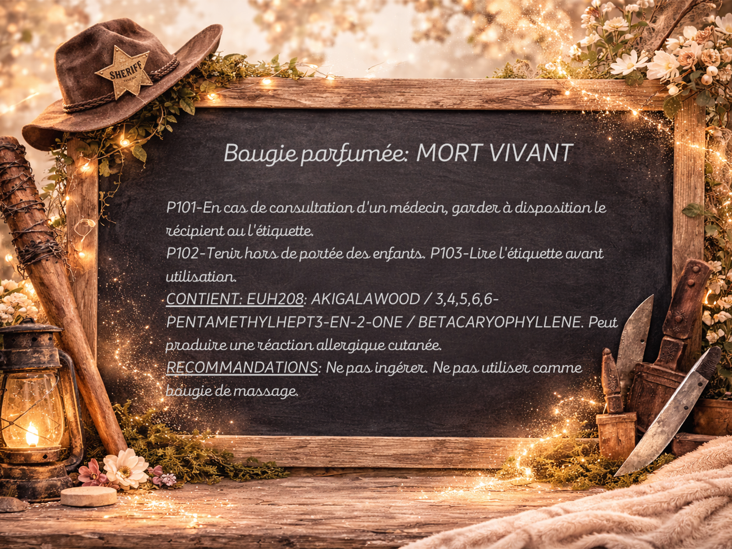 🕯️ Bougie gourmande - Mort vivant