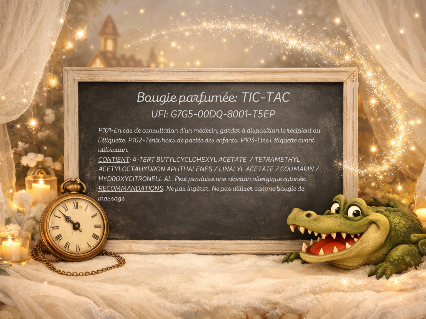 🕯️ Bougie parfumée classique - Tic Tac