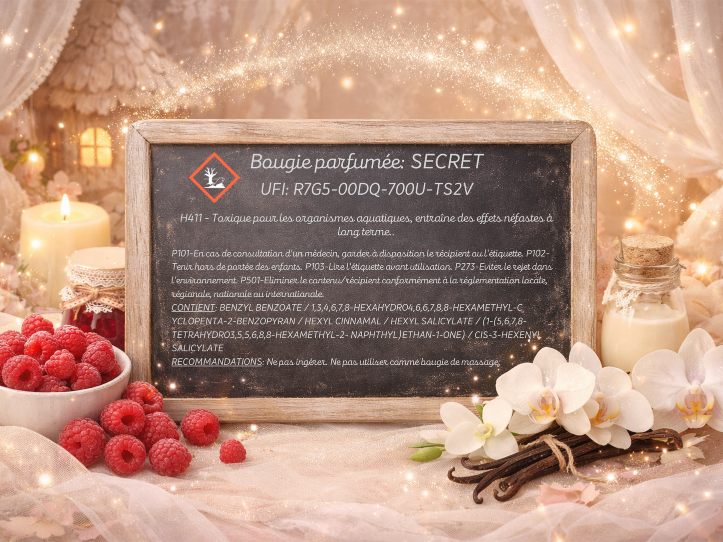🕯️ Bougie parfumée classique - Secret
