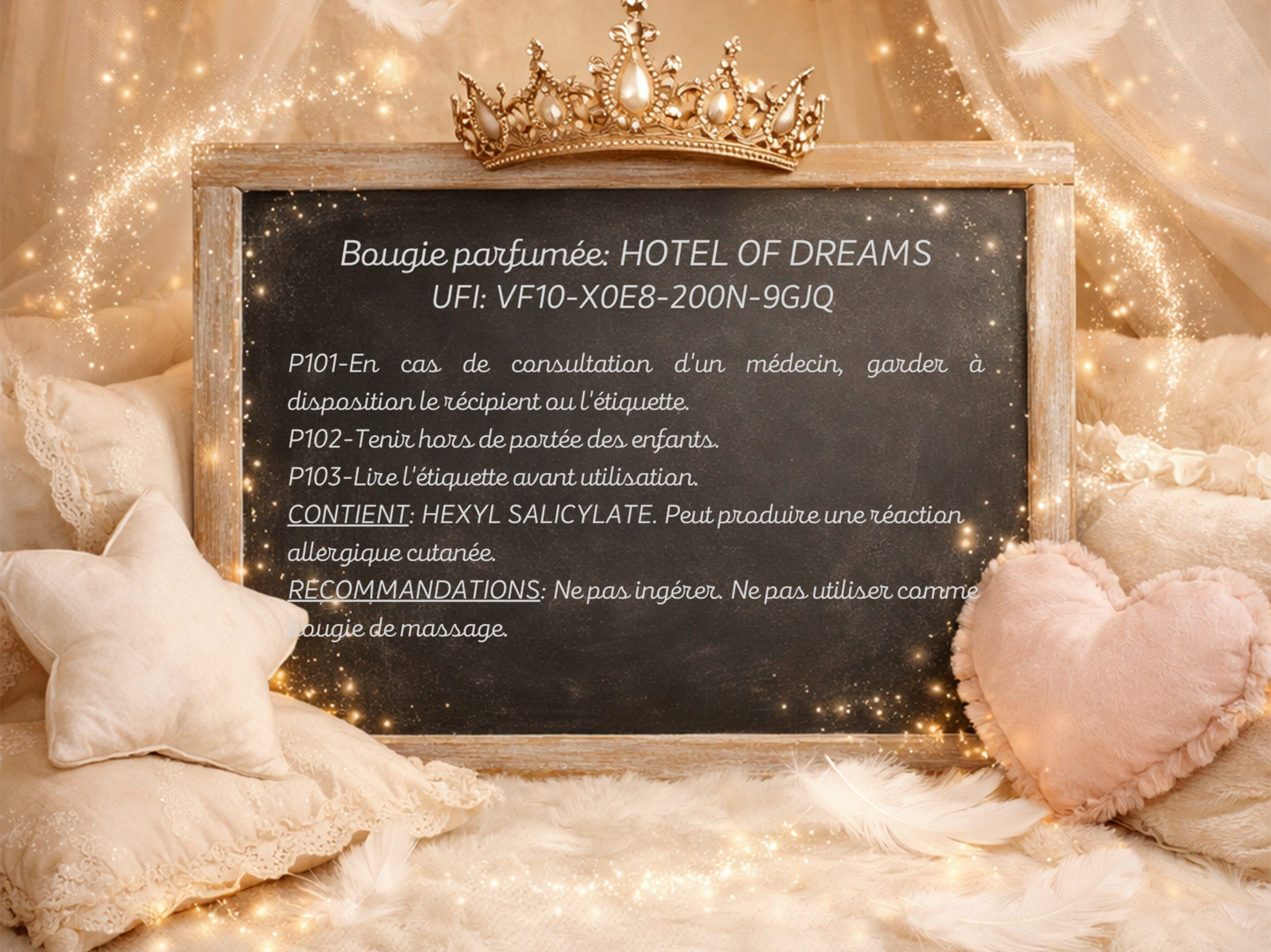 🕯️ Bougie parfumée classique - Hotel of dream