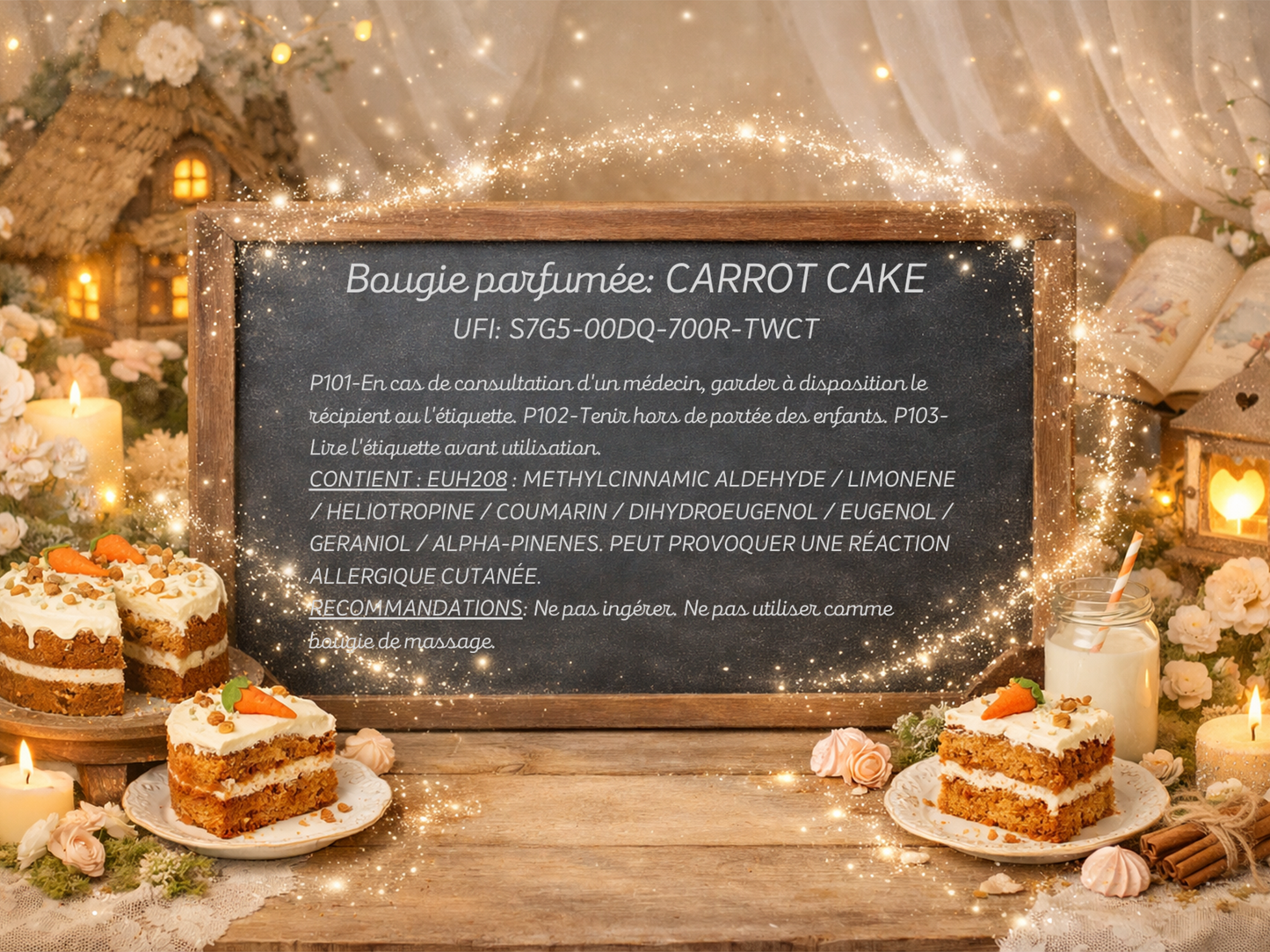 🕯️ Bougie parfumée classique - Carrot cake