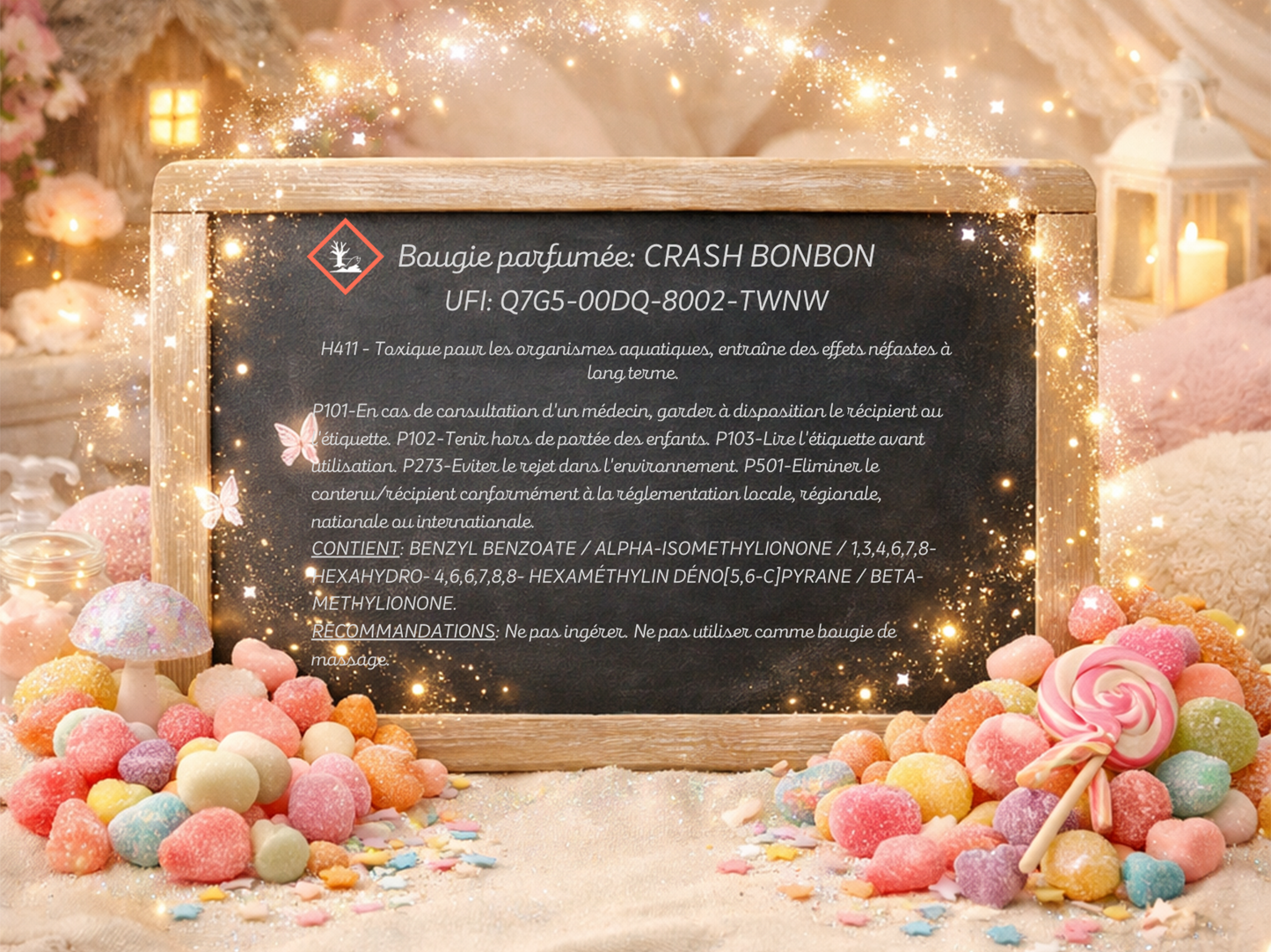 🕯️ Bougie parfumée classique - Crash bonbon
