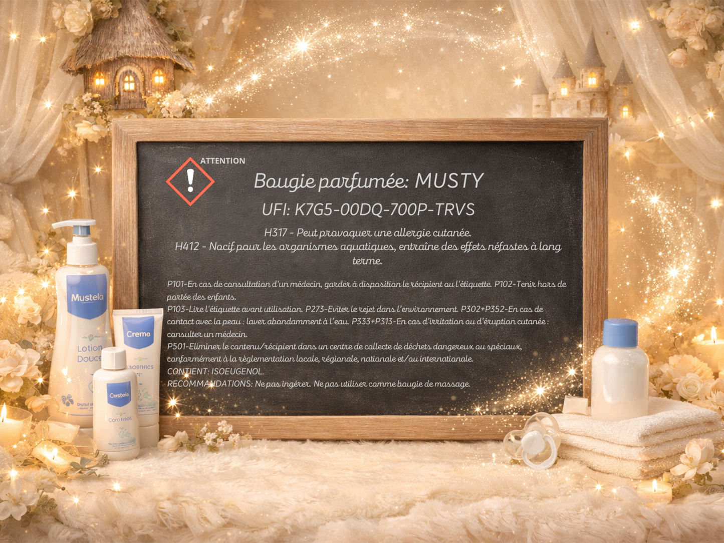 🕯️ Bougie parfumée classique - Musty