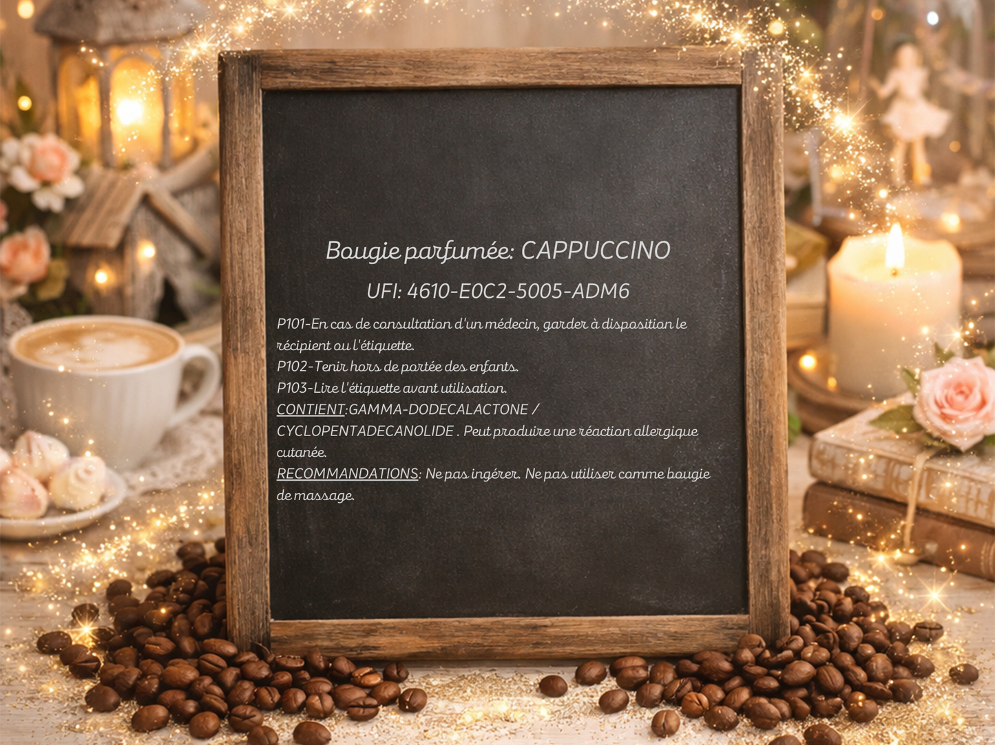 🕯️ Bougie parfumée classique - Cappuccino
