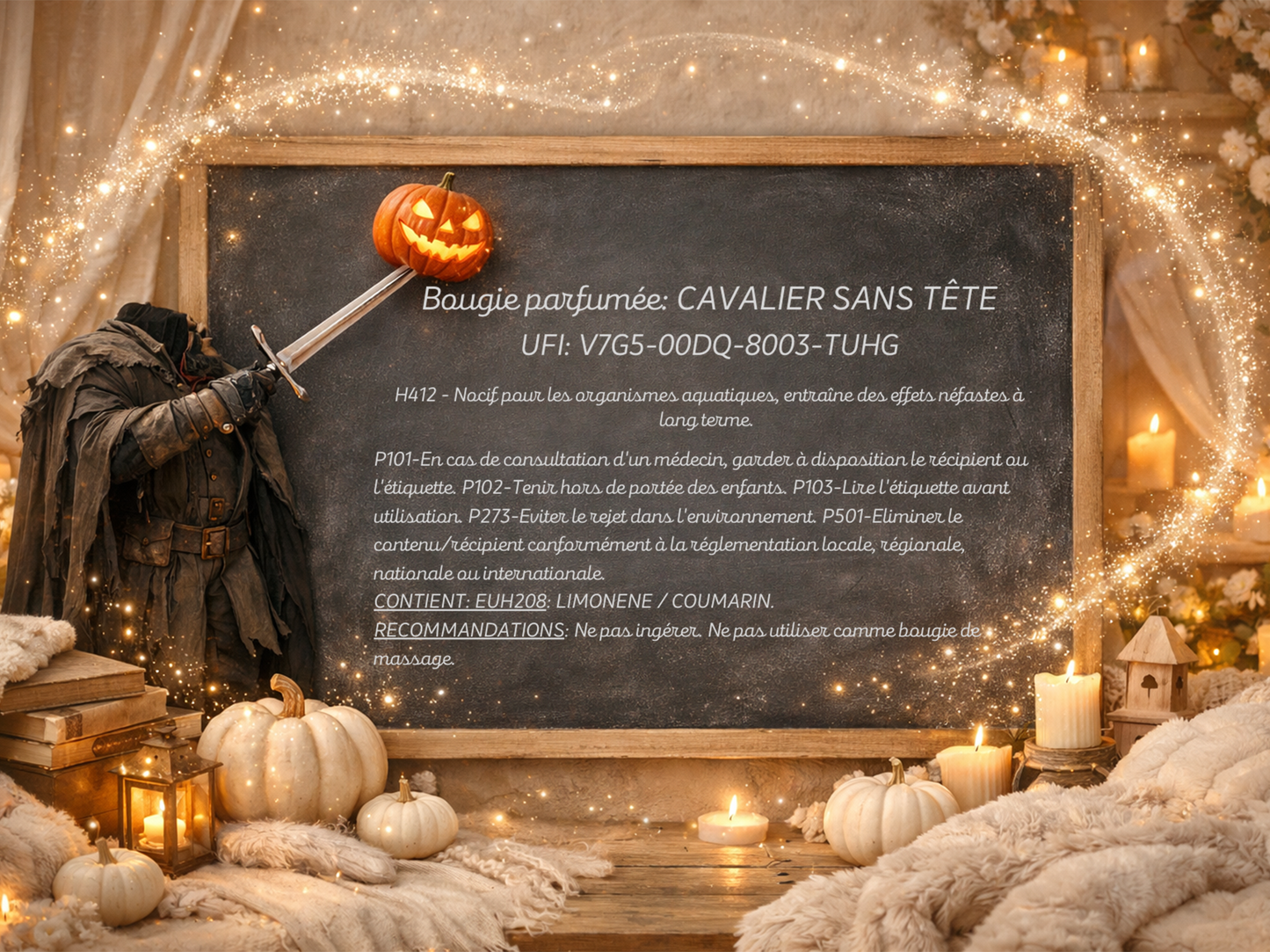 🕯️ Bougie parfumée classique - Cavalier sans tête