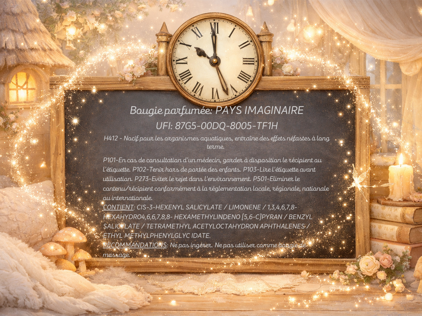 🕯️ Bougie parfumée classique - Pays imaginaire