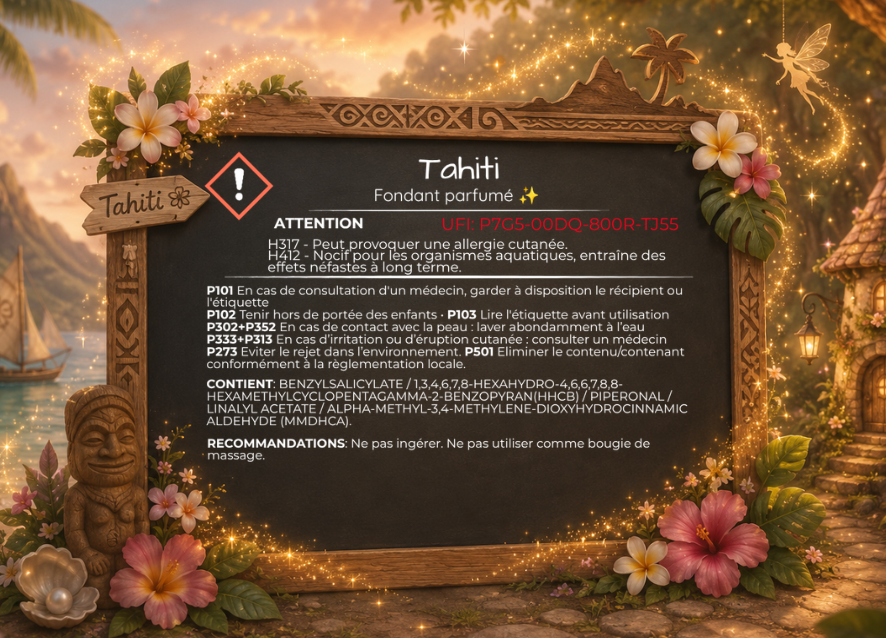 Fondant parfumé individuel - Tahiti
