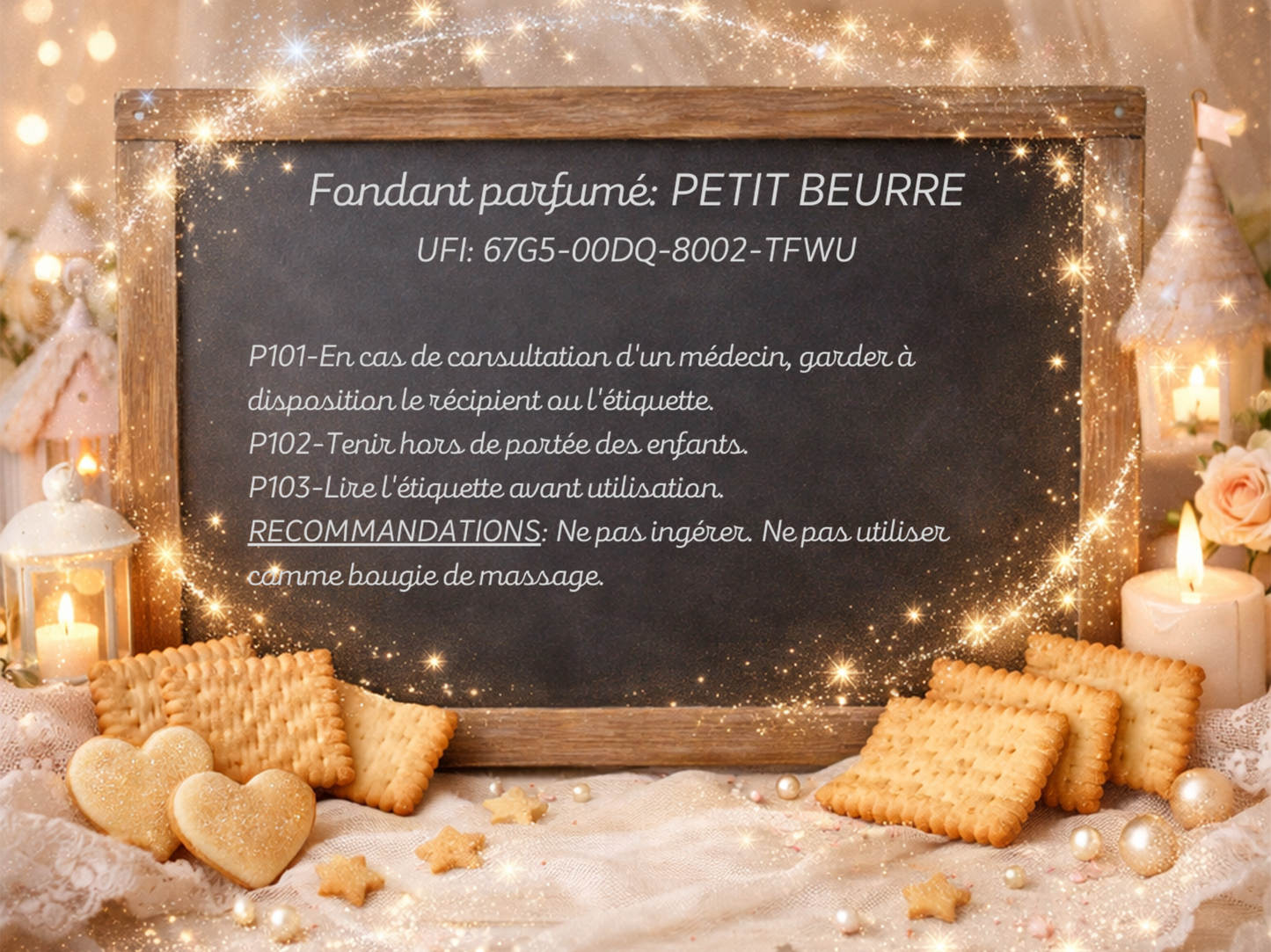 Fondant parfumé individuel - Petit beurre