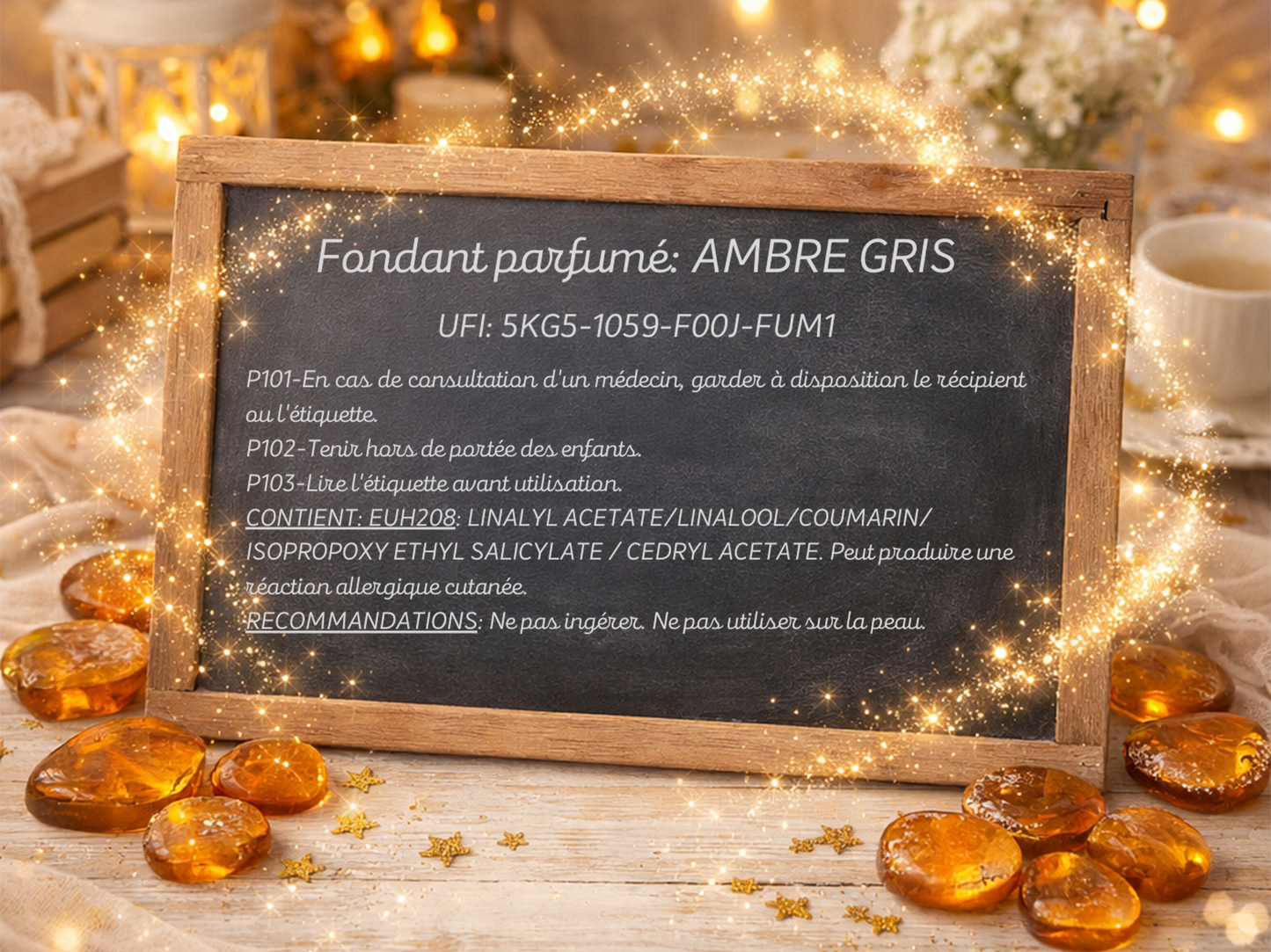 Fondant parfumé individuel - Ambre gris
