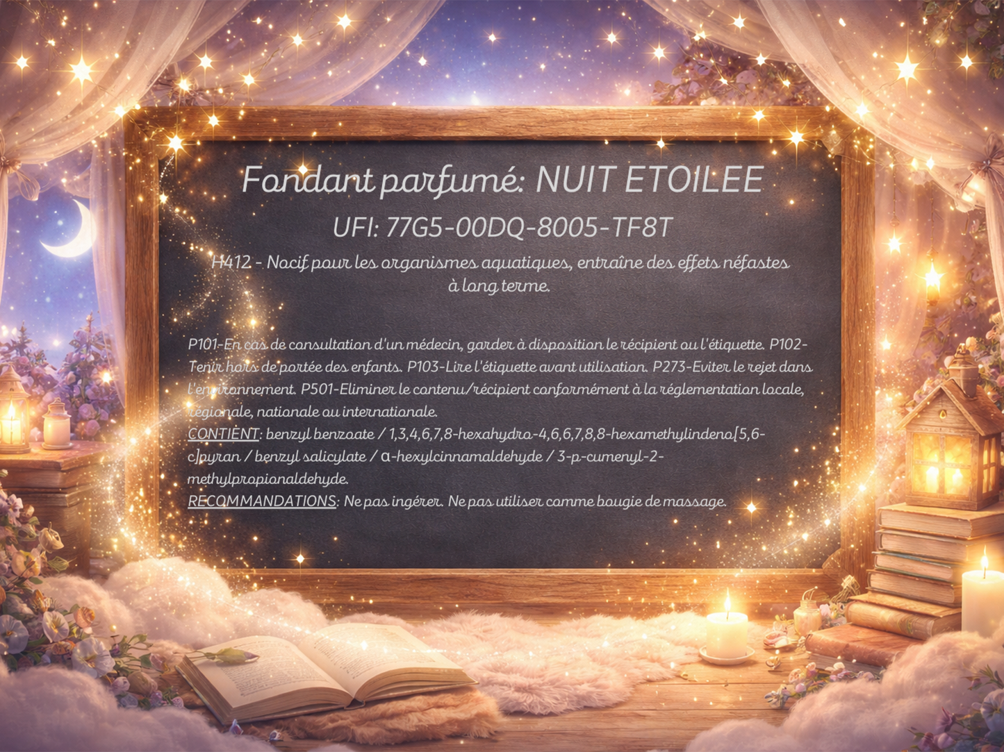 Fondant parfumé individuel - Nuit étoilée