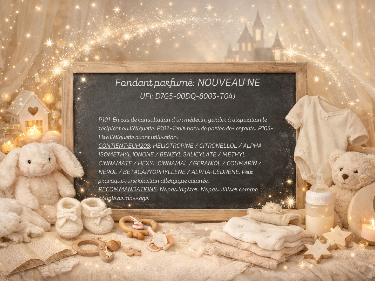 Fondant parfumé individuel - Nouveau né