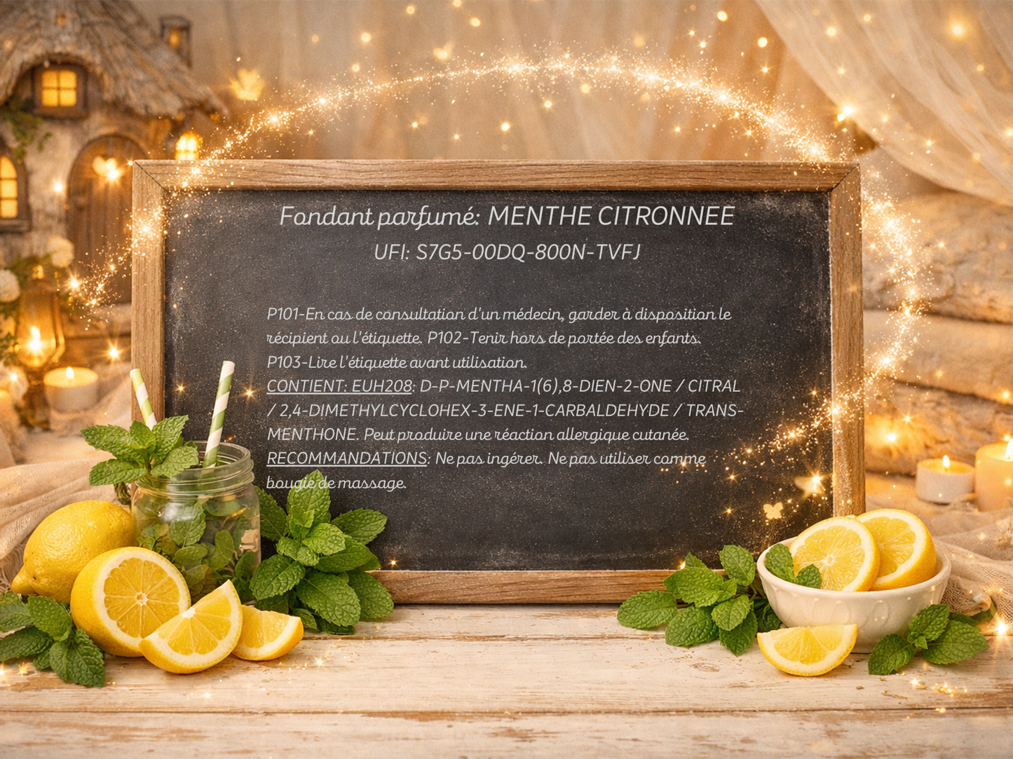 Fondants parfumés – Menthe citronnée