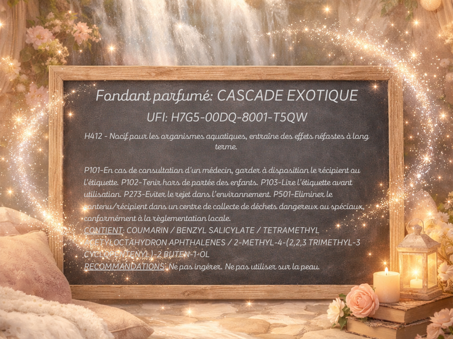 Fondant parfumé individuel - Cascade exotique