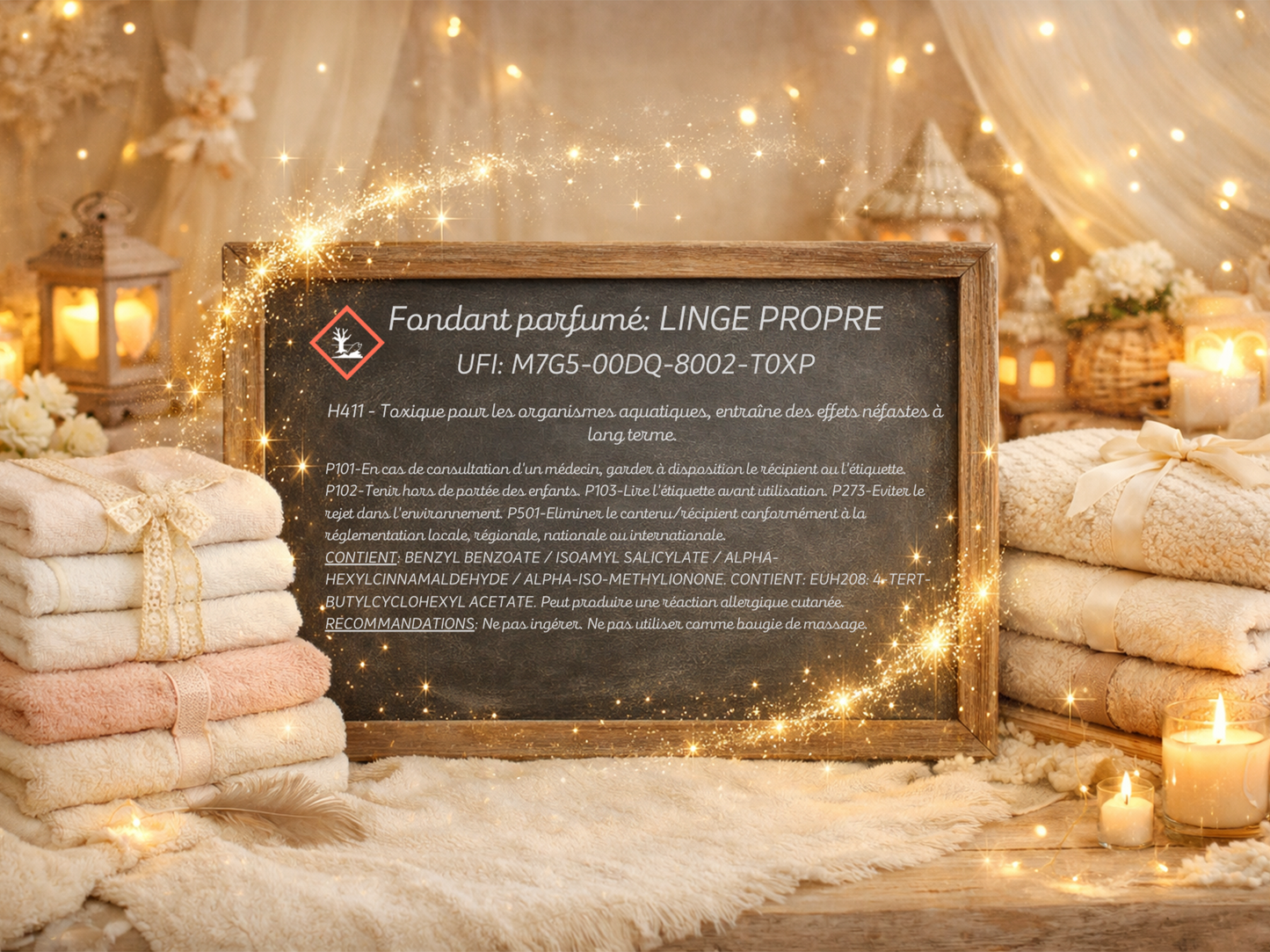 Fondant parfumé individuel - Linge propre