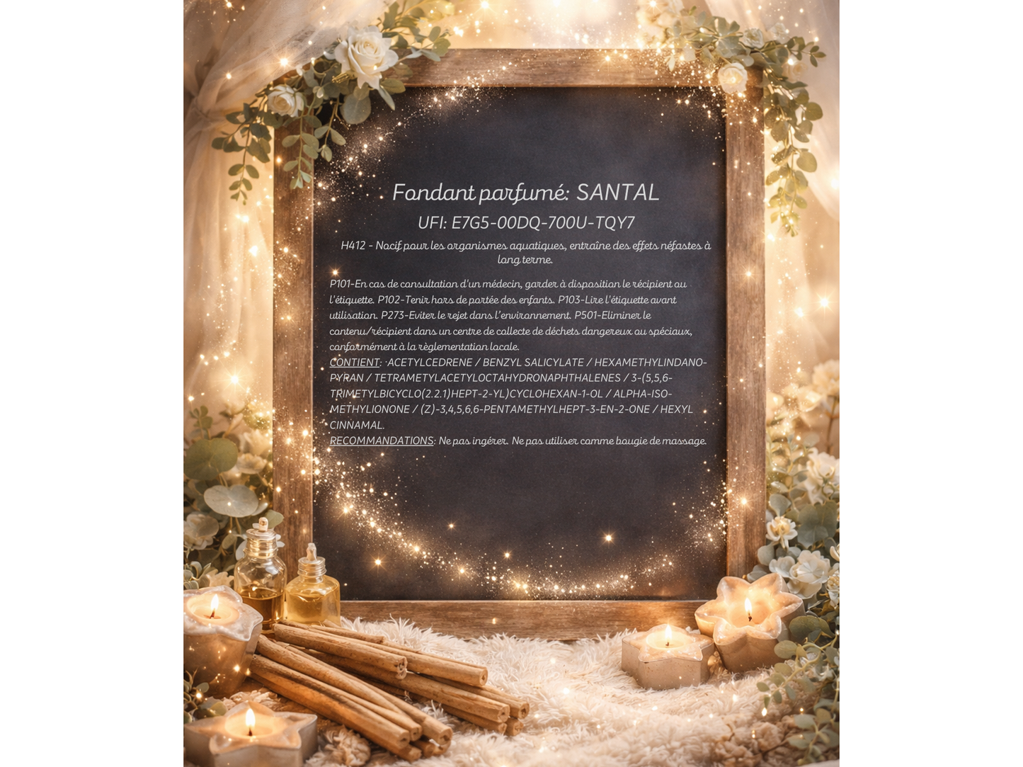 Fondant parfumé individuel - Santal