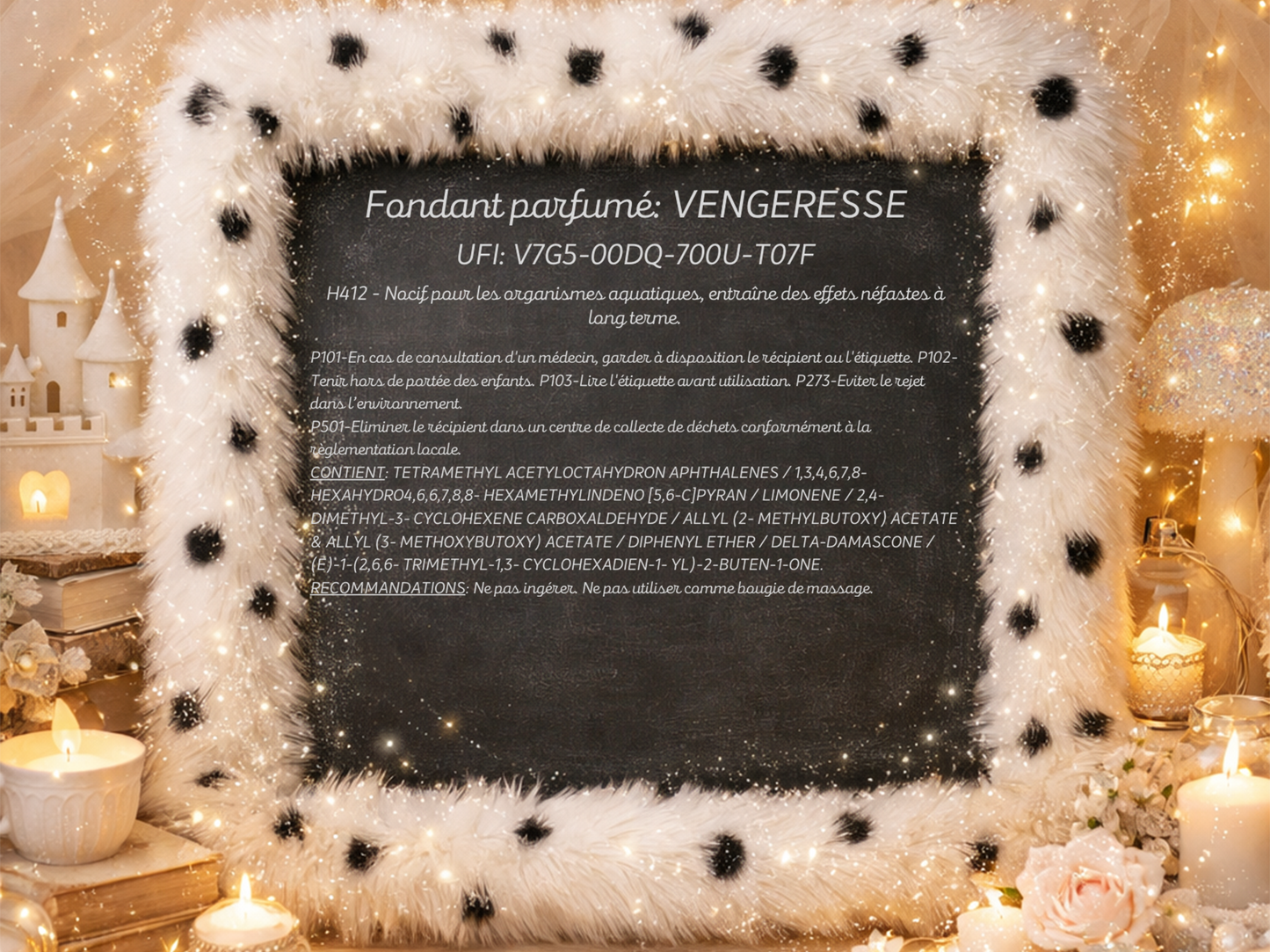 Fondant parfumé individuel - Vengeresse