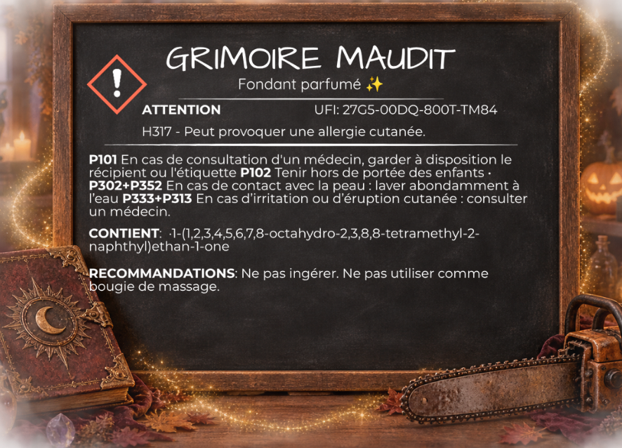 Fondant parfumé individuel - Grimoire maudit