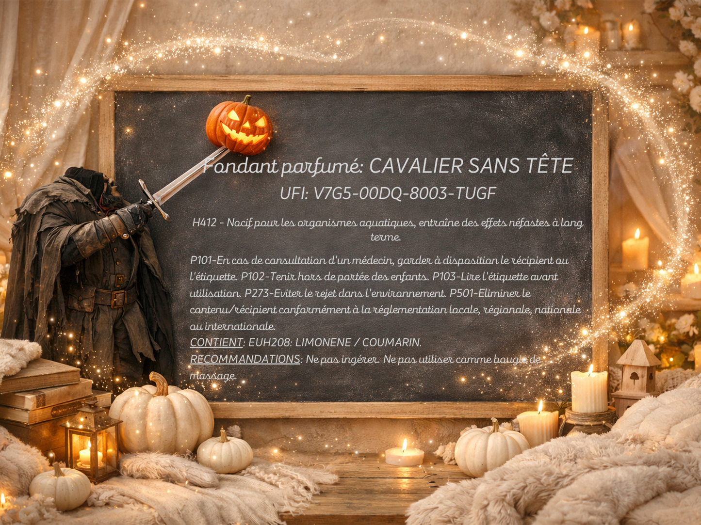 Fondant parfumé individuel - Cavalier sans tête