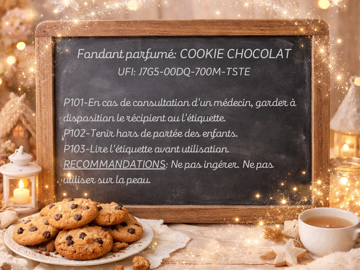 Fondant parfumé individuel - Cookie chocolat