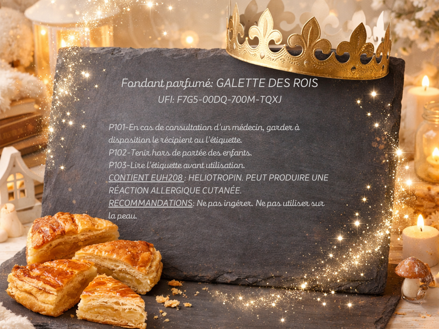 Fondant parfumé individuel - Galette des Rois