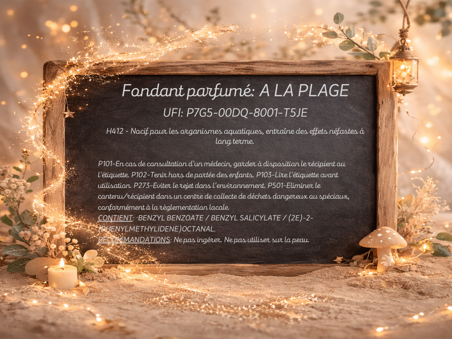 Fondant parfumé individuel - A la plage