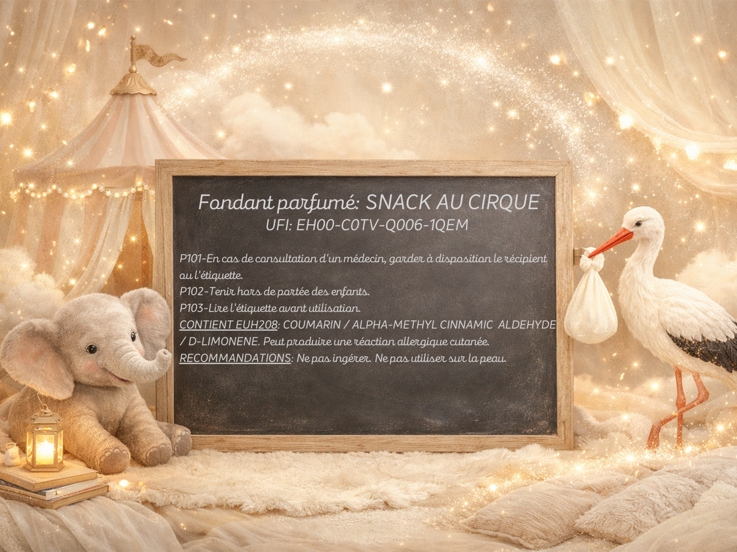 ✨ Fondant Crémeux Parfumé - Snack au cirque