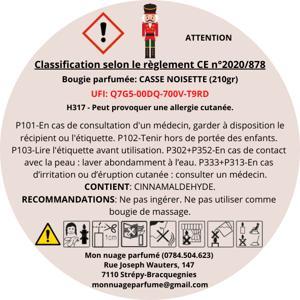 Bougie "CASSE-NOISETTE"