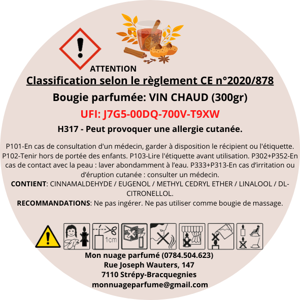Bougie gourmande "VIN CHAUD"