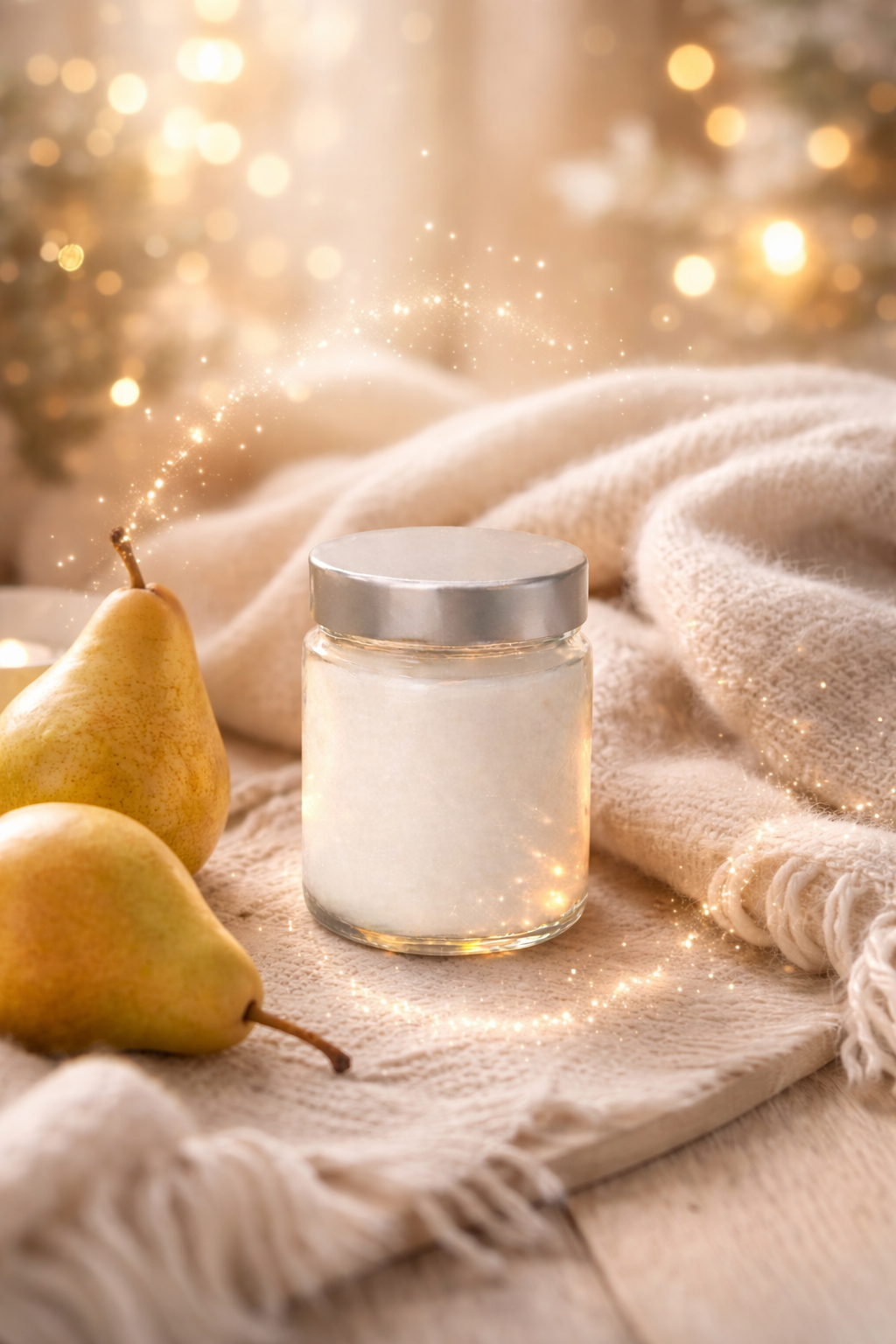 🕯️ Bougie parfumée classique - Cachemire et poire
