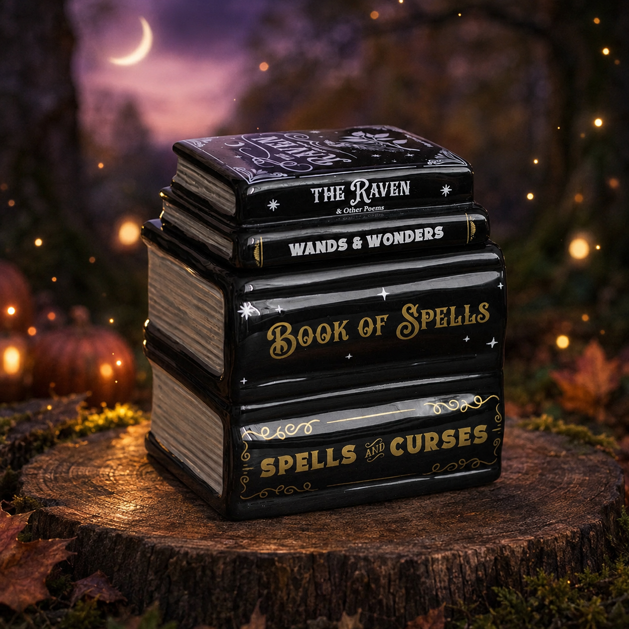 Brûleur Pile de livres noir