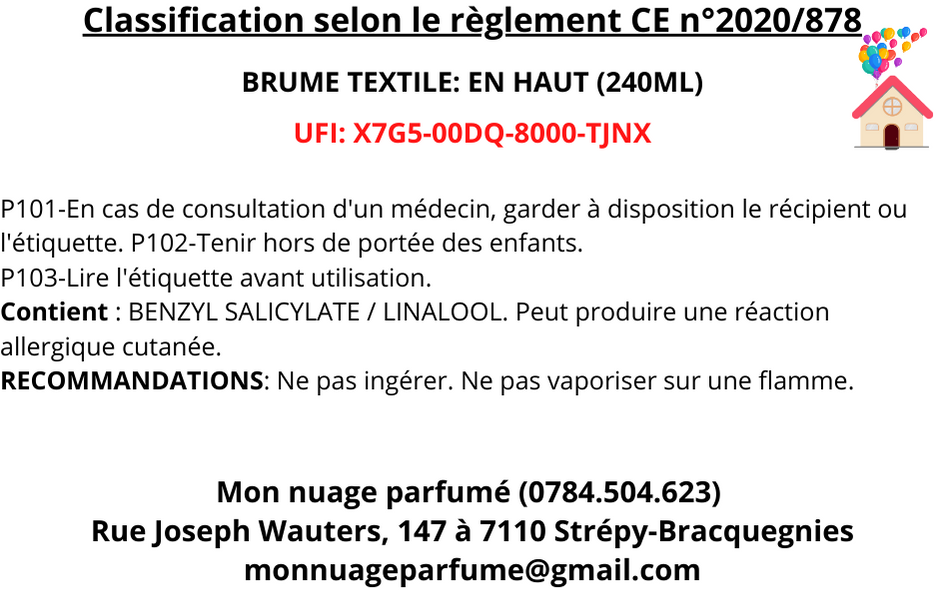 Brume textile - En haut!