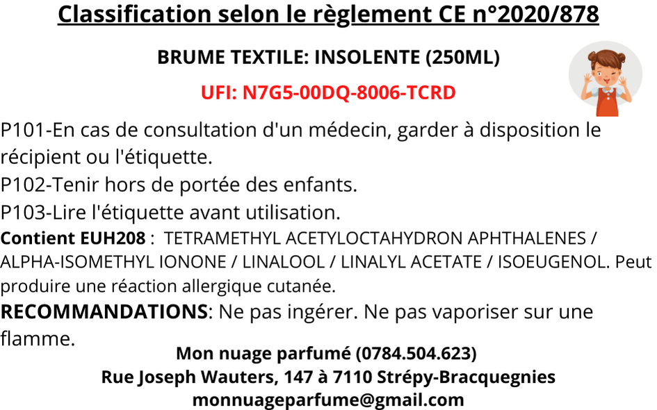 Brume textile - Insolente