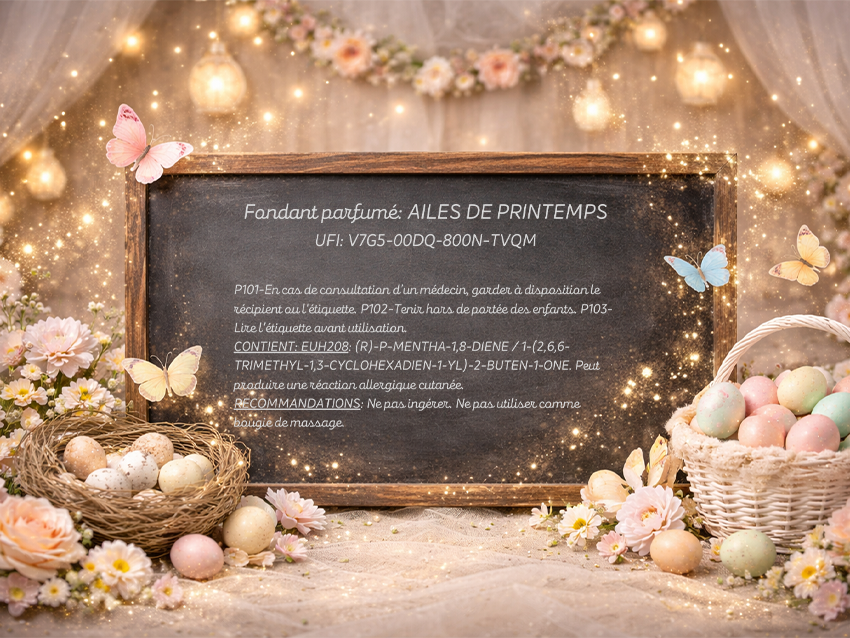 Fondant parfumé individuel - Ailes de printemps