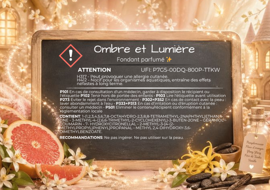 Fondant parfumé individuel - Ombre et lumière