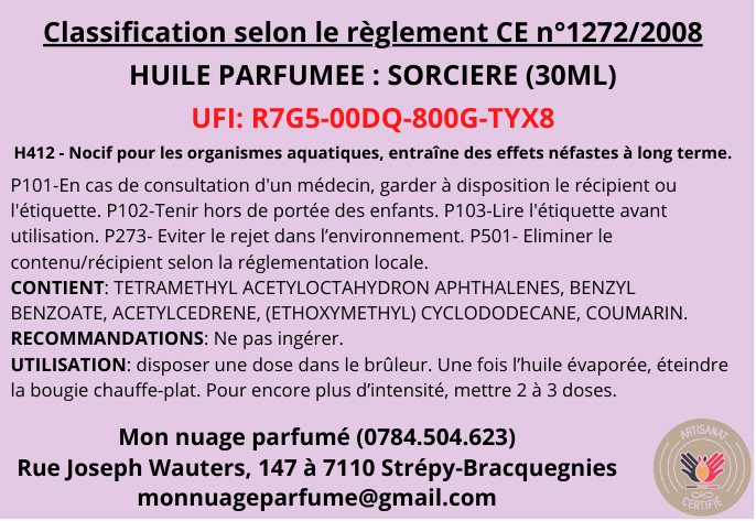Huile parfumée "Sorcière"
