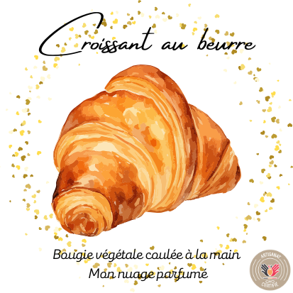 Bougie gourmande "CROISSANT AU BEURRE"