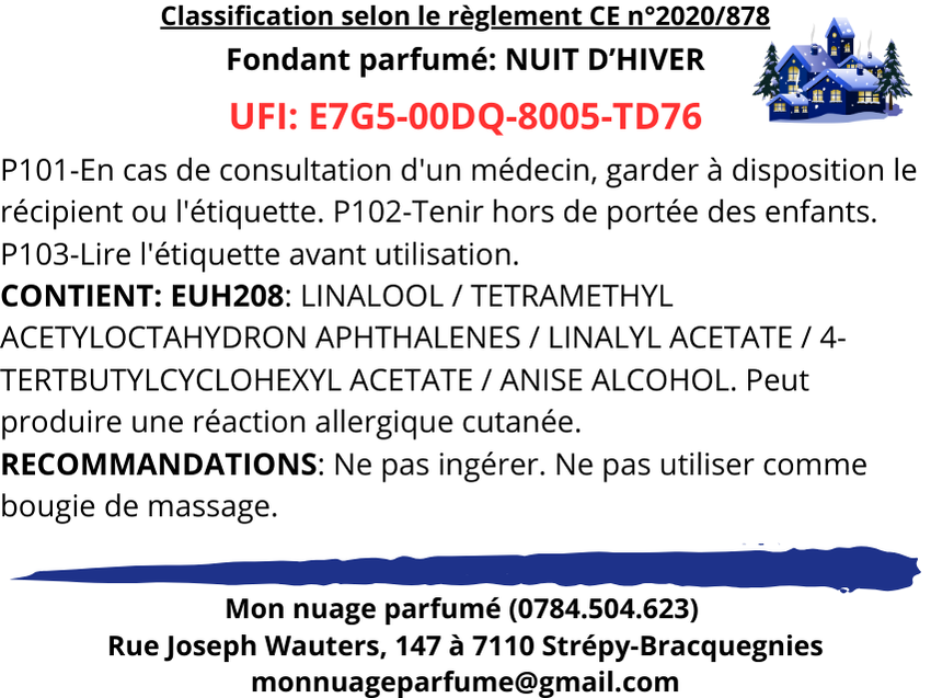 Fondant individuel "Nuit d'hiver"