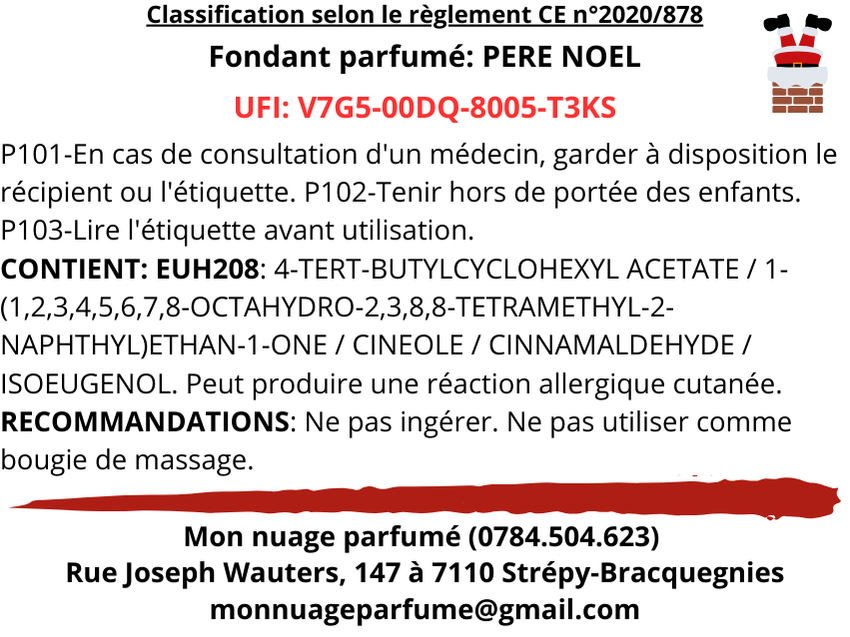 Fondant individuel "Père Noël"