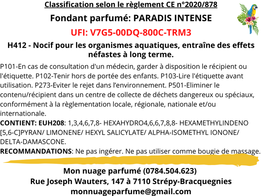 Fondant individuel "PARADIS INTENSE"