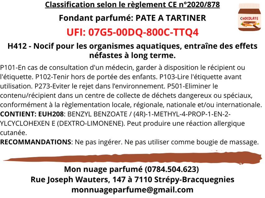 Fondant individuel "PATE A TARTINER"
