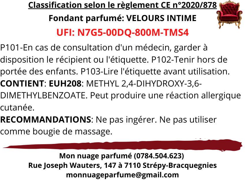 Fondant individuel "VELOURS INTIME"