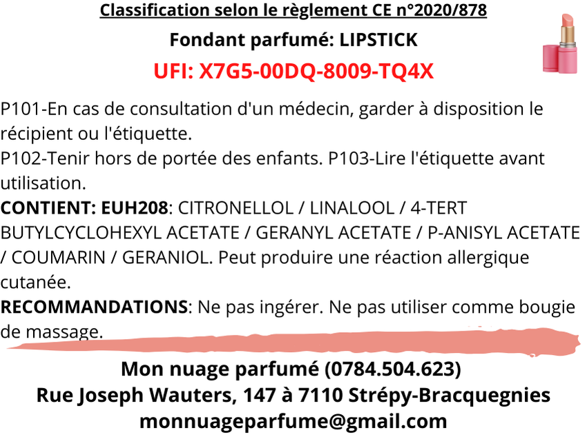 Fondant individuel "LIPSTICK"