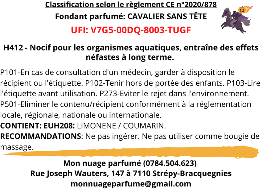 Fondant individuel "CAVALIER SANS TÊTE"