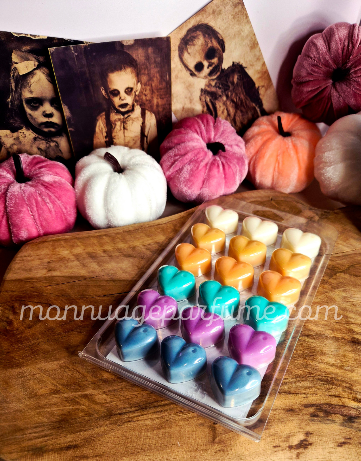 Coffret mini cœurs Halloween