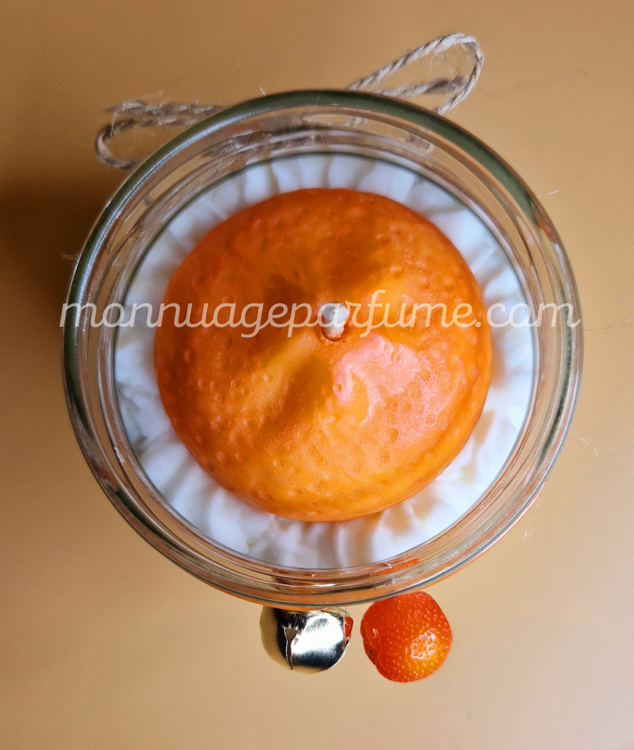 Bougie gourmande "Verveine orange-sanguine"