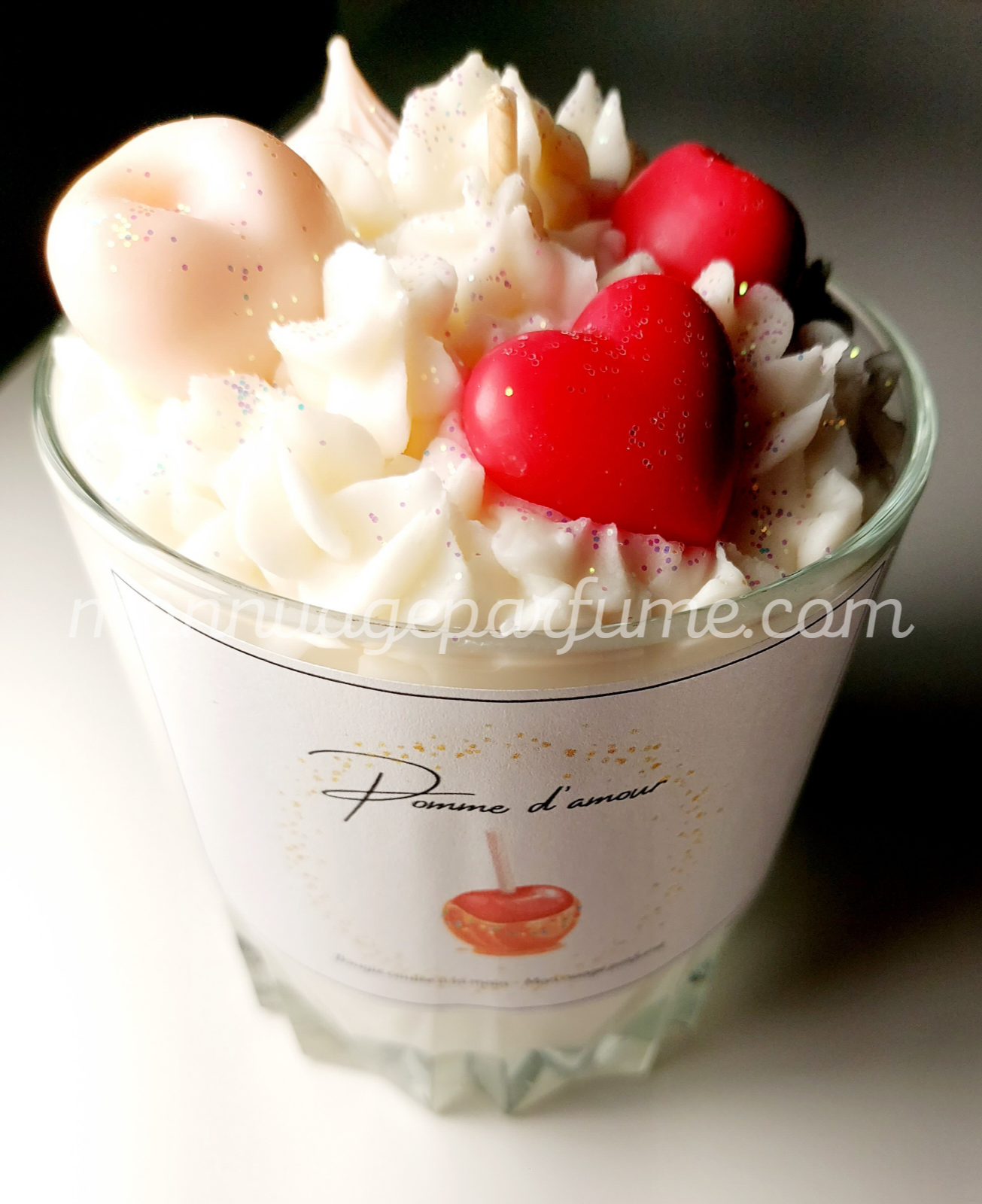 Bougie gourmande "POMME D'AMOUR"