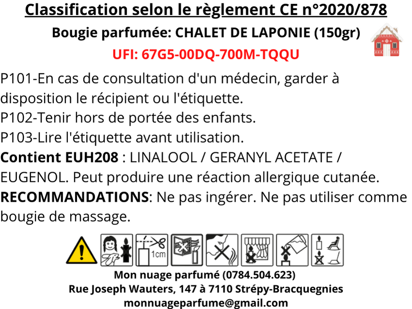 CHALET DE LAPONIE (gamme Noël)